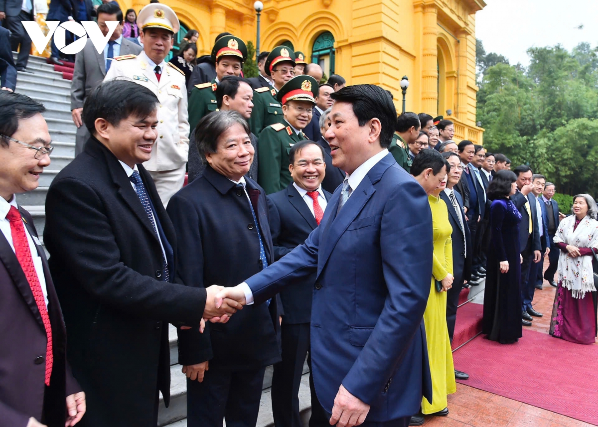 Chủ tịch nước Lương Cường gặp mặt đoàn đại biểu tiêu biểu ngành Y tế